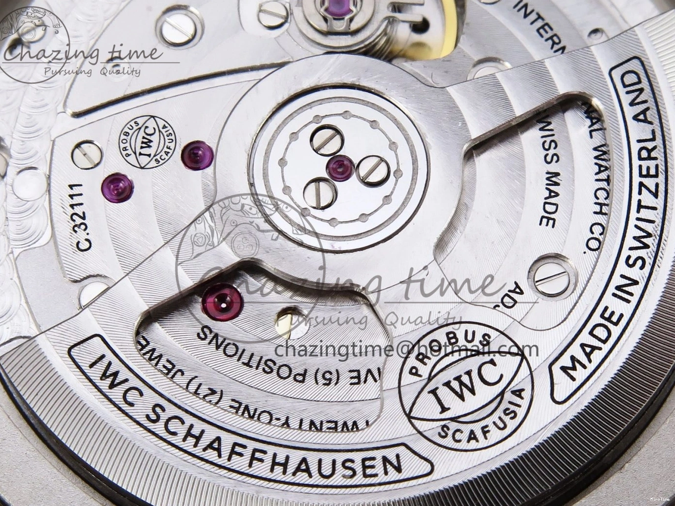 MIROTIME 0206 Original Pilot’s Watch Laureus Blue Ceramic IW328101 ZF 1:1 Best Edition on Blue Nylon Strap A 7027